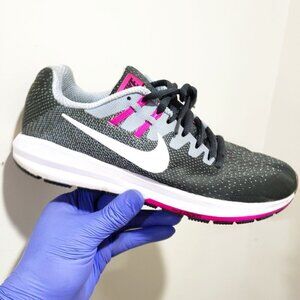 Nike Sneakers, Grey, Pink & White color, Size 8.5, minor tear - Good Condition